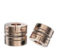 HUVNEXA Cnc Shaft Coupler D32l28 Single Disc Flexible Aluminum Coupling for 3d Printer Keyway Customization Spring Couplers(10x10)