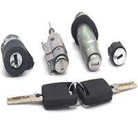 HUVNEXA COMPLETE LOCK SET IGNITION SWITCH LEFT DOOR TRUNNK LOCK BARREL CYLINDER, for A6 C5 4B 4D0905855G 4B0905851B Car Door Lock Latch
