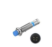 HUVNEXA Connector Type Inductive Proximity Switch Sensor Npn Pnp M12 Pluggable Serie Dc 6-36v Ac 90-220v Sensing Distance 2mm 4mm Optical Photoelectric Sensor(4mmdc2-wire Nc)