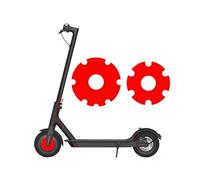 HUVNEXA Electric Scooter Front Wheel Sticker PVC Motor Protective Cover Shell, for Xiaomi, M365/1s/Pro Kick Scooter Accessories Reflective hubcap cover(Red)