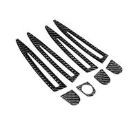 HUVNEXA Exterior Door Handle Trim Hollow Stickers Carbon Fiber Accessories, for X1 E84 2011 2012 2013 2014 2015 LHD Car Style Car Door Handle Cover