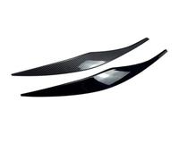HUVNEXA For 3 Series E90 E91 320i 330i 2005-2012 Car Headlights Eyebrows Eyelids Cover Eyelash Head Light Stickers Trim Accessories Headlight Tint(ABS carbon fiber)