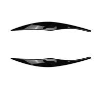 HUVNEXA For 3 Series E90 E91 320I 330I 2005-2012 Front Headlight Cover Garnish Strip Eyebrow Trim Sticker Glossy Black Headlight Tint