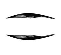 HUVNEXA For 3 Series E90 E91 320I 330I 2005-2012 Front Headlight Garnish Strip Eyebrow Cover Trim Sticker Headlight Tint(Glossy Black)