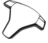 HUVNEXA For Black Car Steering Wheel Cover Abs Plastic Trim Replacement Sticker Steering Wheel Emblem Cover, Auto Interior Center