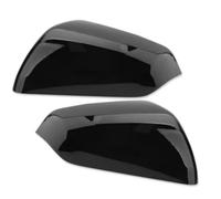 HUVNEXA For Chevy, for Equinox, for Terrain 2018-2023 Mirror Cover Cap Left and Right Heated Gloss Black Car Rearview Car Mirror Cover Shell