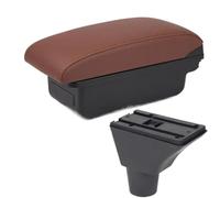 HUVNEXA For Citroen, C3 C4 Armrest Box Center Console Central Storage Box Cup Holder Accessories USB Charging Car Accessories Car Armrest(BLACK A6 Brown No Usb)