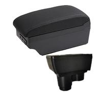 HUVNEXA For Dacia, for Duster 2019-2022 Car Armrest Box Car Armrest Center Console Storage Box With USB Accessories Car Armrest(BLACK C Black Line 7usb)