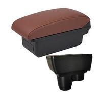 HUVNEXA For Dacia, for Duster 2019-2022 Car Armrest Box Car Armrest Center Console Storage Box With USB Accessories Car Armrest(BLACK A Brown No Usb)