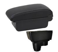HUVNEXA For Dacia, for Duster 2019-2022 Car Armrest Box Car Armrest Center Console Storage Box With USB Accessories Car Armrest(BLACK A White Line No Usb)