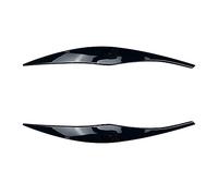 HUVNEXA For, for, for 3 Series E90 E91 ABS Glossy Car Evil Headlight Eyebrows Eyelid Body Kit 316 318 320 325 330 2005-2012 Sedan Touring Headlight Tint(Gloss Black)