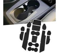 HUVNEXA For, for Q4 Etron 2021 2022 2023 Non-Slip Rubber Mat Set, Centre Console Armrest Shelf, Drink Holder, Anti-Dust, Non-Slip Mats, Car Accessories Dashboard Anti Slip Mat
