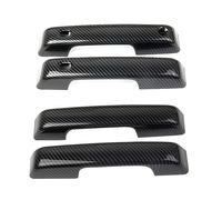 HUVNEXA for Ford, for F-150, for F-150, Raptor Exterior Door Handle Cover with, for Smart, Key Hole Side Trim Sticker 4 Door Sedan 2021 2022 Car Accessories Car Door Handle Cover(Carbon Look)