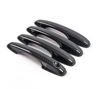 HUVNEXA for Ford, for Focus, for MK4 2019 2020 2021 Door Handle Cover Trims Accessories Carbon Look Chrome Car Door Handle Cover(BK)