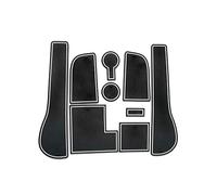 HUVNEXA For Golf, 7 R GTD GTI GTE Non-Slip Rubber Mats, Car Gate Slot Pad Mat Cup Holder Armrest Center Consoles Interior Decoration 9pcs White Dashboard Anti Slip Mat