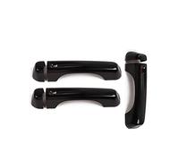 HUVNEXA for Jeep, for Wrangler JL 2018+ ABS Tailgate Handle Outside Door Handle Trim Cover Sticker Car Door Handle Cover(A Black)