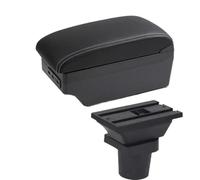 HUVNEXA For Kia, for Picanto Car Armrest Box Center Console Central Storage Box Interior Accessories Car Accessories Car Armrest(BLACK C3 White Line 7usb)