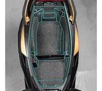 HUVNEXA , for KYMCO, CT250 CT300 Xciting Motorcycle Water Proof Rear Trunk Cargo Liner Protector, for Seat, Bucket Pad Accessories Motorcycle Top Box Liner(Black 2023 Bottom)