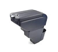 HUVNEXA For NISSAN, for Note 2016-2018 Armrest Interior Center Console Storage Box Arm Rest Car-styling Decoration Car Armrest(BLACK F Black)