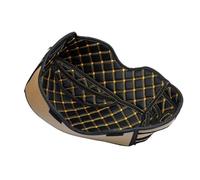 HUVNEXA ,for NVX155 AEROX155 NVX AEROX 155, for Seat, Bucket Pad Rear Trunk Cargo Liner Protector Motorcycle Storage Box Mat Motorcycle Top Box Liner(Black Yellow line)