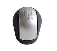 HUVNEXA for Opel, for Vauxhall, Vectra C B Corsa Astra 2002-2005 Matt Silver/Chrome Gear Shift Knob Lever Stick Pen Gaiter Boot Cover Car Gear Shift Knob Replacement(5 R MS Speed)