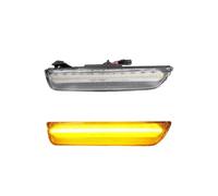 HUVNEXA for Passat, B5.5 White Amber Red Ont/Rear Bumper Side Marker Turn Signal Light Fender Flare Lamp Turn Signal Light Side Mirror(Clear Lens Amber)