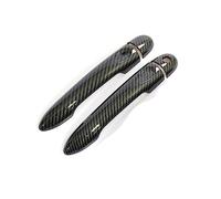 HUVNEXA for Renault, Clio IV Clio 4 Lutecia 2012 2013 2014 2015 2016 2017 2018 2019 Carbon Fiber Car Door Handle Cover Accessories Car Door Handle Cover(2Dr 1 Key no Button)