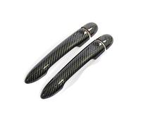 HUVNEXA for Renault, Clio IV Clio 4 Lutecia 2012 2013 2014 2015 2016 2017 2018 2019 Carbon Fiber Car Door Handle Cover Accessories Car Door Handle Cover(2Dr no Key no Button)