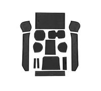 HUVNEXA For Suzu-ki Ignis 2017-2022 Non-Slip Rubber Mats, for Centre Console, Armrest Storage, Cup Holder, Door Slot, Car Interior Accessories Mat, Pack of 15 Dashboard Anti-Slip Mat(Black)