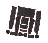 HUVNEXA For Tesla, Model Y 2021 2022 Car Centre Console Rubber Mats Door Slot Non-Slip Anti-Dust Cup Holder Rubber Mat Armrest Storage Interior Accessories Dashboard Anti Slip Mat