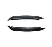 HUVNEXA For VW, for Polo MK6 2017 2Pcs Front Headlights Eyebrow Eyelids Gloss Black Stickers ABS Trim Cover Tuning Accessories Car Styling Car Headlight Sticker(Carbon Look)