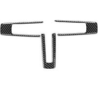 HUVNEXA For Wittsy 3 Pcs/set Car Steering Wheel Trim Cover, D, for Mustang 2009 2010 2011 2012 2013 Steering Wheel Emblem Cover, Auto Interior Center