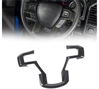 HUVNEXA For Wittsy Car Steering Wheel Panel Trim Cover, D, for F150 2015 2016 2017 2018 2019 2020 Steering Wheel Emblem Cover, Auto Interior Center(Black)