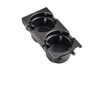 HUVNEXA Front Center Double Hole Console Storage Beverage Box Coin Cup Holder, for, E46 3 Series 323i 98-06 Car Styling 51168217953 car drink holders Car Cup Holder(BLACK Carbon Cup Holder)