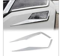 HUVNEXA Front Fog Lights Lamps Eyelid Eyebrow Strip Molding Cover Trim, for Skoda, for KODIAQ, 2017-2020 Fog Light Cover