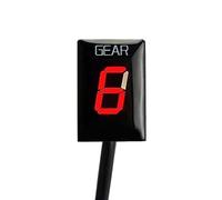 HUVNEXA Gear Display Indicator, for Aprilia, SL1000 Falco Shiver 750 Shiver750 NO ABS EFI Motorcycle Accessories LIGHT 1-6 Speed Display Motorcycle Gear Indicator(BLACK Red)