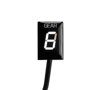 HUVNEXA Gear Display Indicator, for Aprilia, SL1000 Falco Shiver 750 Shiver750 NO ABS EFI Motorcycle Accessories LIGHT 1-6 Speed Display Motorcycle Gear Indicator(BLACK White)