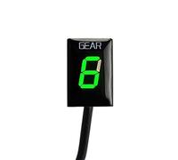 HUVNEXA Gear Indicator, For VTX1800 VTX 1800 2005 2006 2007 2008 2009 2010 2011 2012, Motorcycle Accessories Speed Display Mater Motorcycle Gear Indicator(BLACK Green)