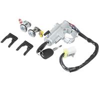 HUVNEXA Ignition Switch Lock Cylinder Assembly w/Keys, for Forcar Key Starter, for Nissan, for D21 M.T Metal Silver Tone, for Fordoor, for 1set Car Starter Switch Lock