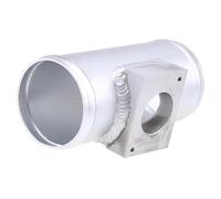 HUVNEXA Intake Breather Pipe Mass Air Flow Sensor Base Air-Intake Meter Modified Mount MAF Adapter, for Car Accessories Aluminium Tube Intake Hose MAF Sensor(BLACK 63mm)