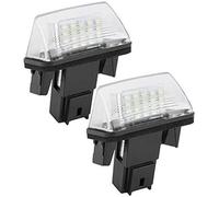 HUVNEXA License Plate Light, 18 LED LeftRight Car License Plate Lamp, for Citroen, C3 2002-2009 Automotive License Plate Light Assemblies 2pcs.-for c3 number plate light grand c4 picasso c3 phase 1 Ca