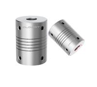 HUVNEXA Lr D D25l30 Aluminum Elastic Winding Shaft Coupler Motor Connector 8/9/10/11/12mm Clamping Type Customize Flexible Cnc Coupling Spring Couplers(8mmx12mm)