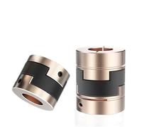 HUVNEXA Lz D25l39 D25l28 Oldham Coupling Flexible Aluminum Alloy Shaft Coupler 6mm to 12mm for Cnc Servo Motors Spring Couplers(Lz B D25l39 8mm)
