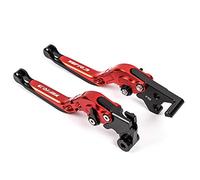 HUVNEXA Motorcycle Brake Handles Motorbike Adjustable Folding Extendable Brake Clutch Lever, for YAMAHA, for YZF R3 2015-2018 Handbrake Lever(Red)