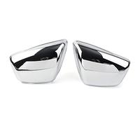 HUVNEXA Motorcycle Left Right Side Panel battery Cover,for 700 Virago 1984-Up, for 750 Virago 1988-Up, for 1000 Virago 1984-Up, for 1100 Virago 1986-Up, Chrome Motorcycle Battery Side Cover
