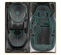 HUVNEXA Motorcycle PU Rear Trunk Cargo Liner Protector, for Seat, Bucket Pad, for KYMCO, XTOWN 300 X-Town 250 Accessories Motorcycle Top Box Liner(Black Model 2)