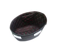 HUVNEXA Motorcycle Storage Box PU Leather Rear Trunk Cargo Liner Protector Accessories, for Piaggio, for Vespa, 150, for Vespa, Sprint 150 Motorcycle Top Box Liner(Black Red)