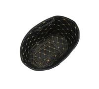 HUVNEXA Motorcycle Storage Box PU Leather Rear Trunk Cargo Liner Protector Accessories, for Piaggio, for Vespa, 150, for Vespa, Sprint 150 Motorcycle Top Box Liner(Black Gold)