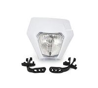 HUVNEXA Motorcycle Supermoto Universal Headlamp Headlight Light EXC EXCF SXF SX XC XCW XCF XCFW 125 150 250 350 450 530 Motorcycle Indicator Light(White)