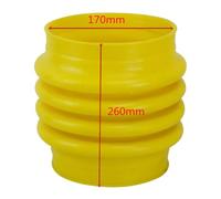 HUVNEXA Polyurethane Jumping Jack Bellows Boot 17cm X 24cm for Wacker, Neuson Rammer Ds70 Compactor Tamper for Power Tools Rammer Bellow(Yellow)